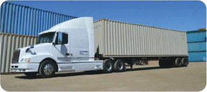 CONTAINER SITTING TRUCK